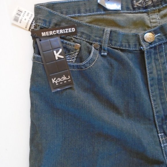 Kaalu Euro men's jeans shorts size 40. Black - Picture 5 of 5